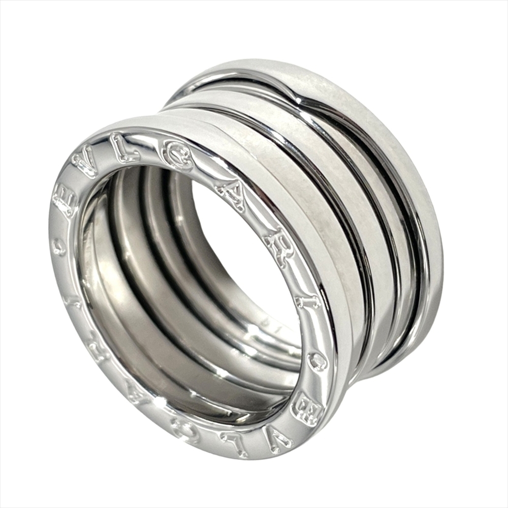 Bvlgari Bulgari B.zero1 4-band ring, size #51, 18KWG, 9.8g, white gold, women's.